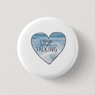 Badge Rond 2,50 Cm Bouton Silence