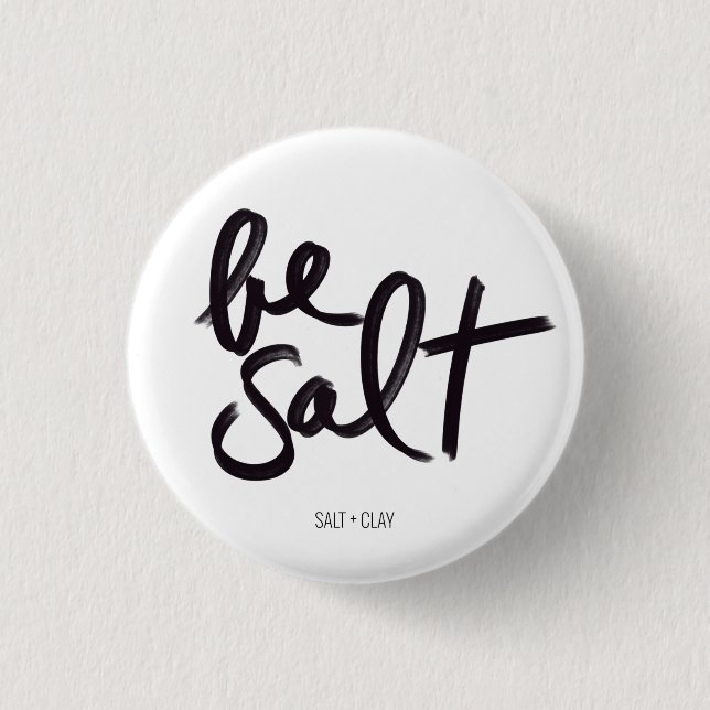 Badge Rond 2,50 Cm Bouton Soit sel + argile (Devant)