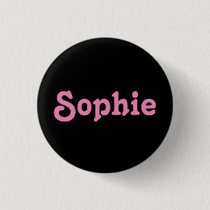 Badge Rond 2,50 Cm Bouton Sophie