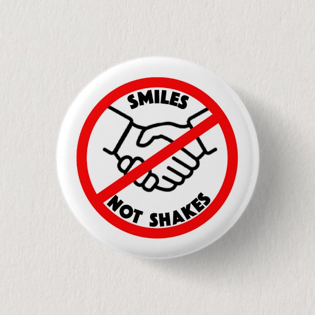 Badge Rond 2,50 Cm Bouton SOURIRE PAS TOURNER (Devant)