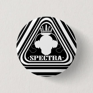 Badge Rond 2,50 Cm Bouton Spectra Noir