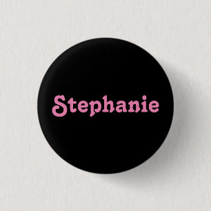 Badge Rond 2,50 Cm Bouton Stephanie