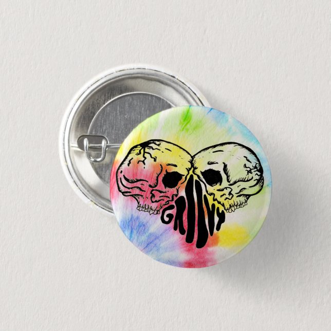 Badge Rond 2,50 Cm Bouton super (Devant & derrière)