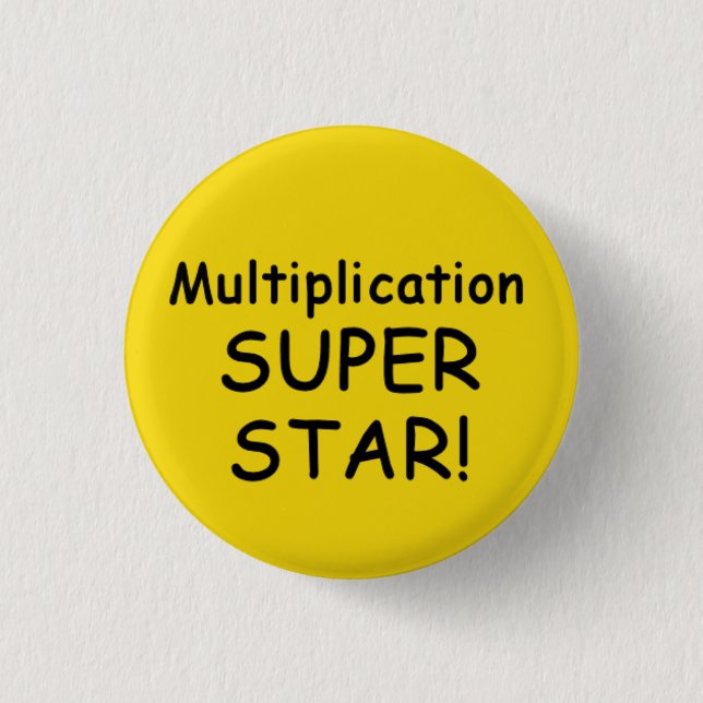 Badge Rond 2,50 Cm Bouton superbe d'étoile de multiplication (Devant)