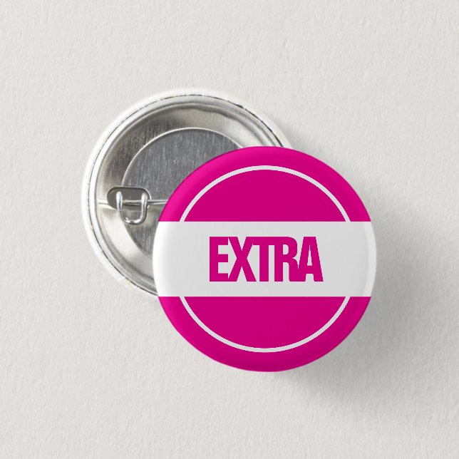 Badge Rond 2,50 Cm Bouton supplémentaire (Devant & derrière)