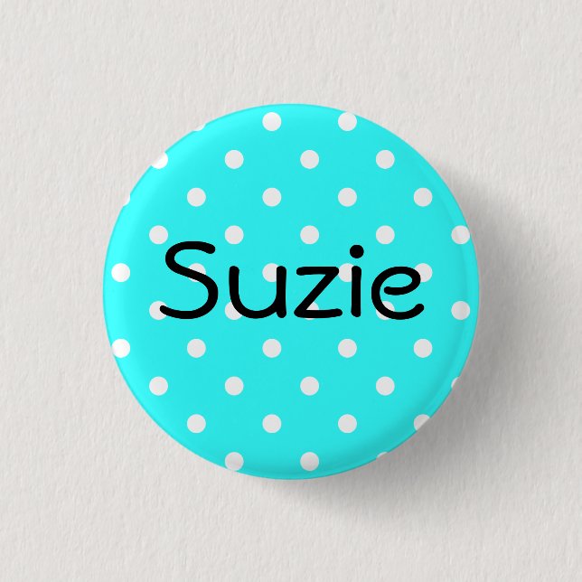 Badge Rond 2,50 Cm Bouton Suzie (Devant)