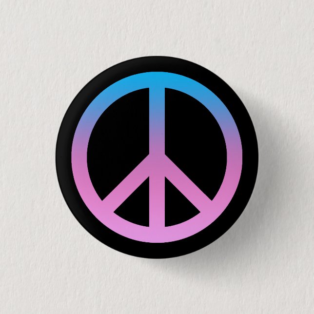 Badge Rond 2,50 Cm Bouton Symbole de paix (Devant)
