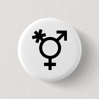 Badge Rond 2,50 Cm Bouton Symbole transgenre