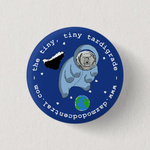 Badge Rond 2,50 Cm Bouton Tardigrade d'Astro