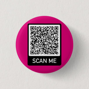 Badge Rond 2,50 Cm Bouton Texte Info Analyse Code QR personnalisé Vos