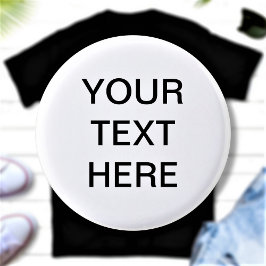 Badge Rond 2,50 Cm Bouton Texte Personnalisé Et Bouton Pinback Couleu