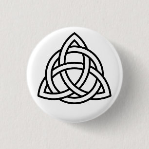 Badge Rond 2,50 Cm Bouton Triquetra celtique (Trinité)