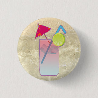 Badge Rond 2,50 Cm Bouton tropical de boissons