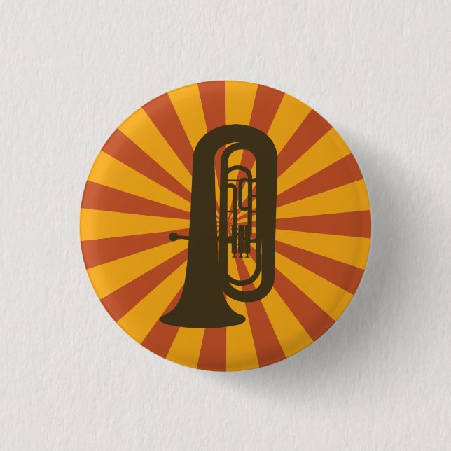 Badge Rond 2,50 Cm Bouton Tuba (Devant)