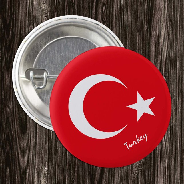 Badge Rond 2,50 Cm Bouton Turquie, mode Drapeau turc patriotique (Créateur téléchargé)