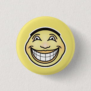 Badge Rond 2,50 Cm Bouton ultra heureux de visage
