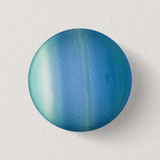 Badge Rond 2,50 Cm Bouton Uranus (Devant)