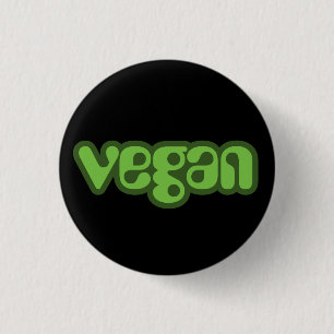 Badge Rond 2,50 Cm bouton végétalien