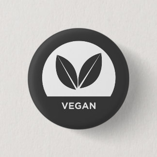 Badge Rond 2,50 Cm Bouton végétalien