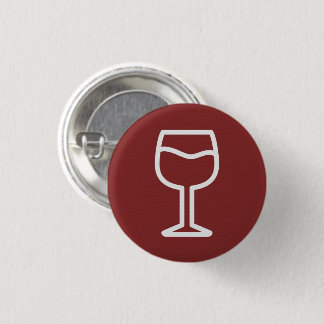 Badge Rond 2,50 Cm Bouton Verre de Vin