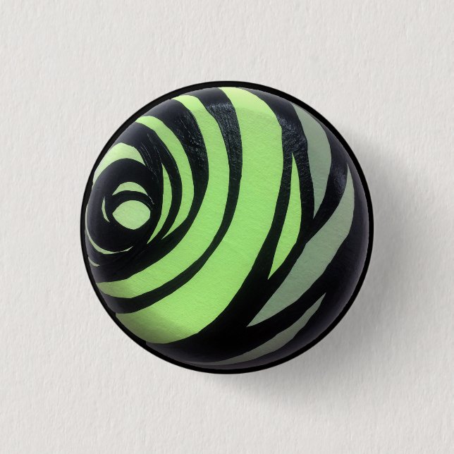Badge Rond 2,50 Cm Bouton vert de Chakra (Devant)