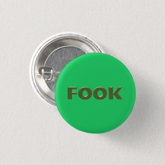 Badge Rond 2,50 Cm Bouton vert pâle (Devant & derrière)