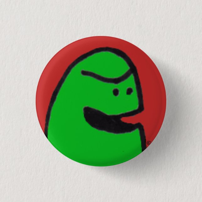 Badge Rond 2,50 Cm Bouton vert Weenii (Devant)