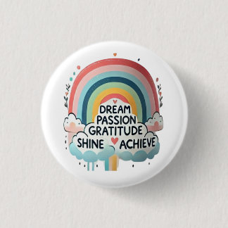 Badge Rond 2,50 Cm Bouton Vibes positives