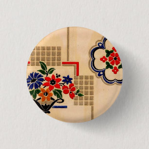 Badge Rond 2,50 Cm Bouton vintage de linoléum