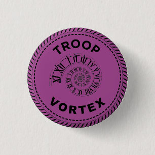 Badge Rond 2,50 Cm Bouton Vortex Troop IGGPPCamp 2023