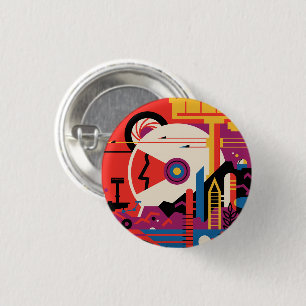 Badge Rond 2,50 Cm Bouton Voyage vers Mars
