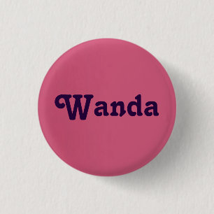 Badge Rond 2,50 Cm Bouton Wanda
