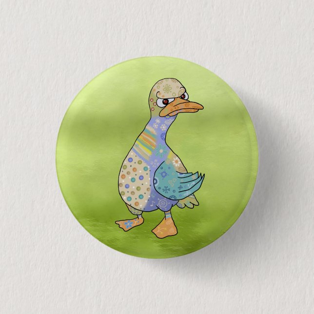 Badge Rond 2,50 Cm bouton Wütende Ente (Devant)