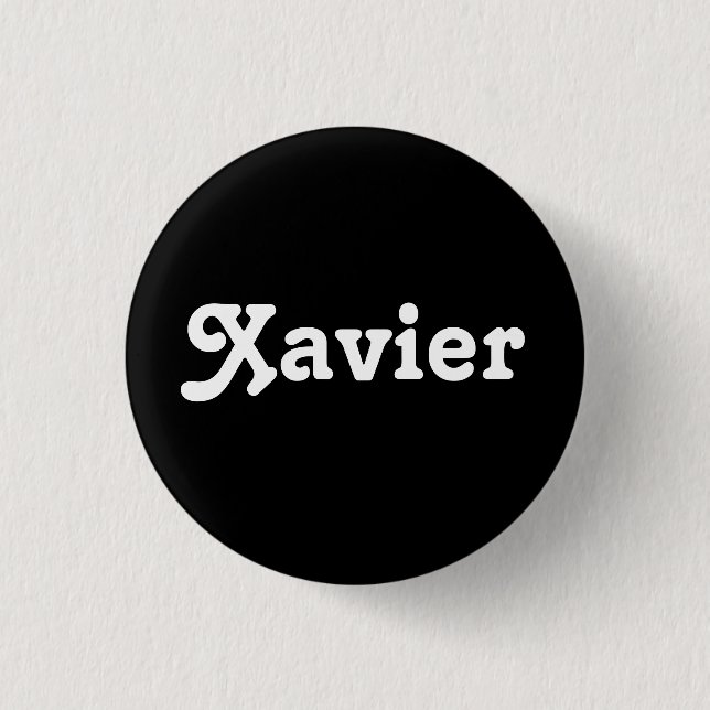 Badge Rond 2,50 Cm Bouton Xavier (Devant)