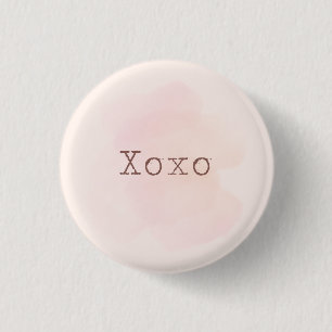 Badge Rond 2,50 Cm bouton XOXO