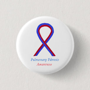 Badge Rond 2,50 Cm Boutons à ruban de sensibilisation à la fibrose