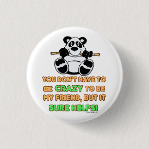 Badge Rond 2,50 Cm Boutons amis fous