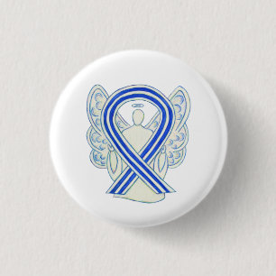 Badge Rond 2,50 Cm Boutons Angel de ruban de sensibilisation à la SLA