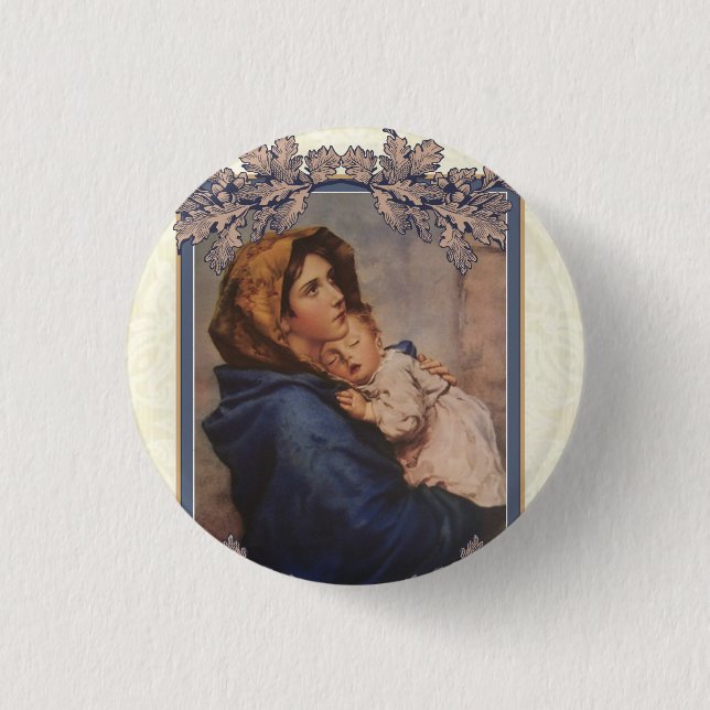 Badge Rond 2,50 Cm Boutons catholiques de saint - cadeaux (Devant)