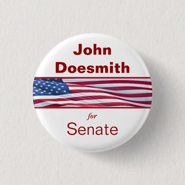 Badge Rond 2,50 Cm Boutons de campagne politique (Devant)
