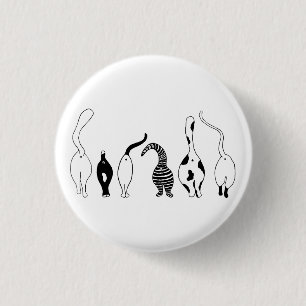 Badge Rond 2,50 Cm Boutons de chat