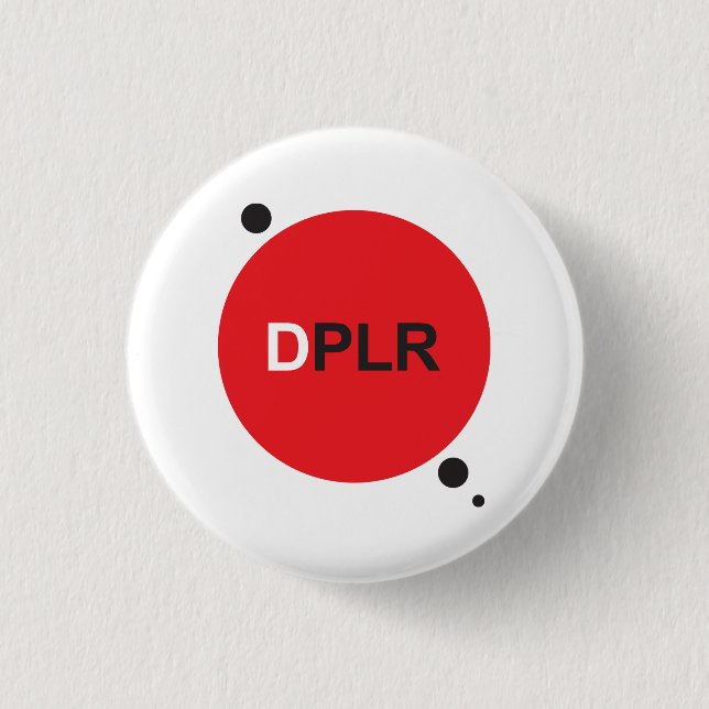 Badge Rond 2,50 Cm Boutons de DPLR (Devant)
