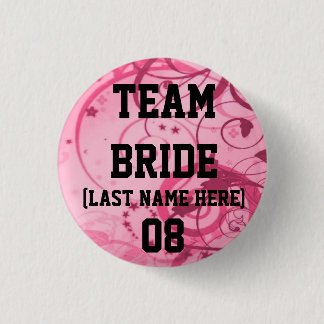 Badge Rond 2,50 Cm Boutons de jeune mariée d'équipe