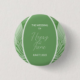 Badge Rond 2,50 Cm Boutons de mariée tropicale mariage