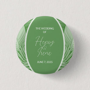 Badge Rond 2,50 Cm Boutons de mariée tropicale mariage
