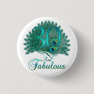Badge Rond 2,50 Cm Boutons du 30e anniversaire