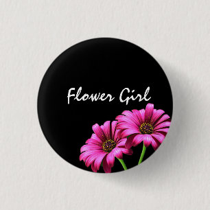 Badge Rond 2,50 Cm Boutons Fleurs Fleurs Fleurs Fleurs Faisées Person