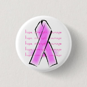 Badge Rond 2,50 Cm Boutons roses de ruban