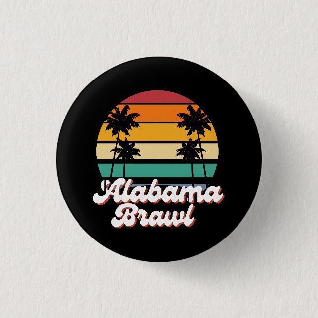 Badge Rond 2,50 Cm Brawl en Alabama (Devant)