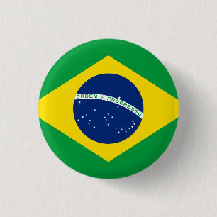 Badge Rond 2,50 Cm Brésil